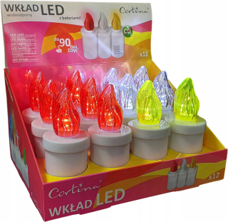 LED vložka do sviečok Cortina 11 cm